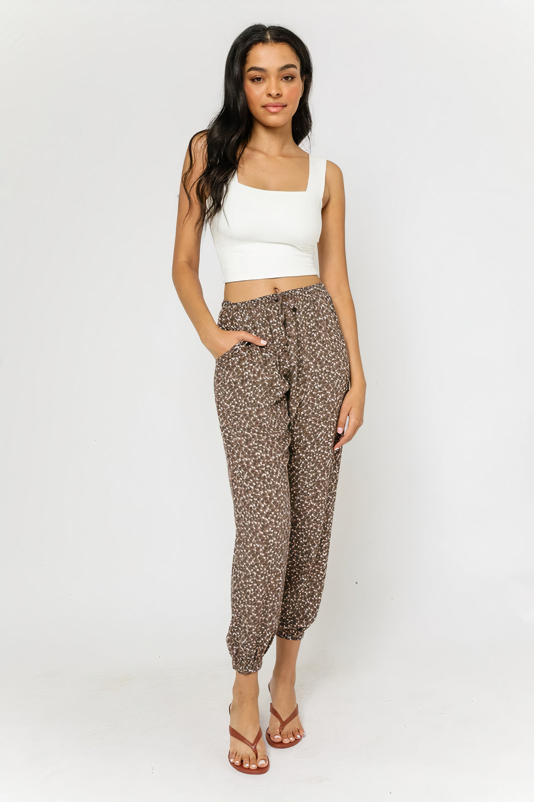 Lois Floral Drawstring Joggers